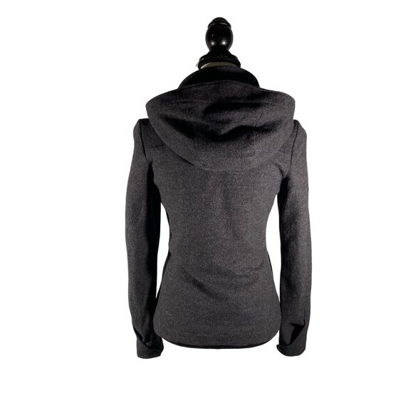 Icebreaker 380 Pure Plus Merino Wool Hooded Jacket Womens Gray Softshell outdoor - Picture 3 of 12